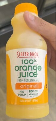 Original 100% Orange Juice From Concentrate, Original Orange