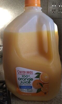 100% Orange Juice From Concentrate, Orange
