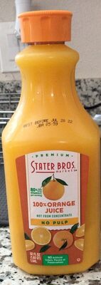 100% Orange No Pulp Juice, Orange