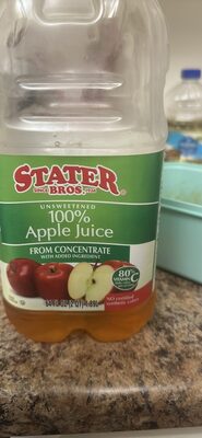 100% Unsweetened Apple Juice From Concentrate, Unsweetened Apple
