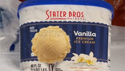 Vanilla Flavored Premium Ice Cream, Vanilla