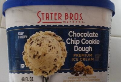 Chocolate Chip Cookie Dough Cookie Dough Flavored Ice Cream With Chocolate Chips & Cookie Dough Pieces Premium Ice Cream, Chocolate Chip Cookie Dough
