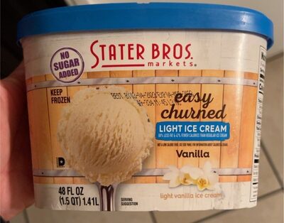 Vanilla Easy Churned Light Ice Cream, Vanilla
