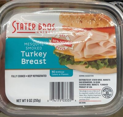 Mesquite Smoked Deli Style Turkey Breast, Mesquite Smoked