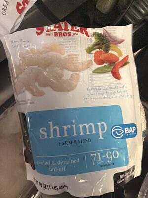 Farm-Raised Peeled & Deveined Tail-Off Ready To Cook Shrimp