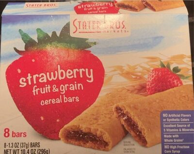 Strawberry Fruit & Grain Cereal Bars, Strawberry