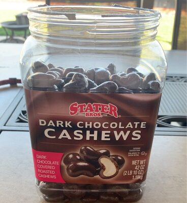 Dark Chocolate Covered Roasted Cashews, Dark Chocolate