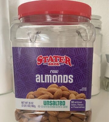 Unsalted Raw Almonds, Unsalted