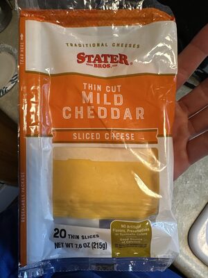 Mild Cheddar Deli Style Thin Sliced Cheese, Mild Cheddar