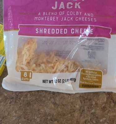 Colby Jack Shredded From Colby & Monterey Jack Cheese, Colby Jack