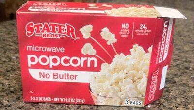 No Butter Microwave Popcorn, No Butter