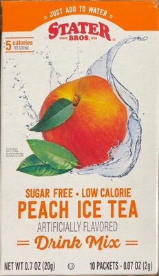 Peach Iced Tea Thirst Quenchers Low Calorie Drink Mix, Peach