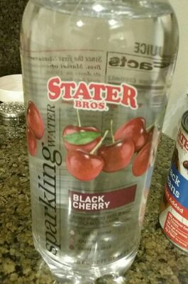 Black Cherry Flavored Sparkling Water Beverage, Black Cherry