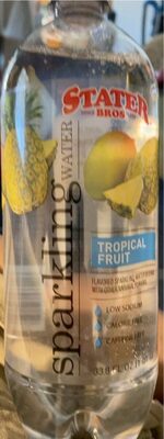 Tropical Fruit Flavored Sparkling Water Beverage, Tropical Fruit