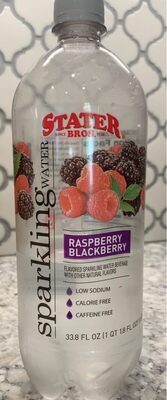 Raspberry Blackberry Flavored Sparkling Water Beverage, Raspberry Blackberry