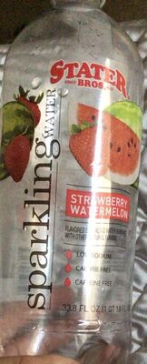 Strawberry Watermelon Flavored Sparkling Water Beverage, Strawberry Watermelon