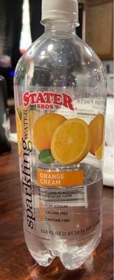 Orange Cream Flavored Sparkling Water Beverage, Orange Cream