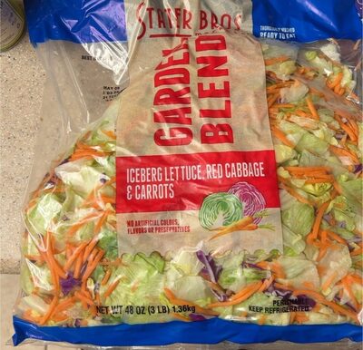 Garden Blend Iceberg Lettuce, Red Cabbage & Carrots, Garden Blend