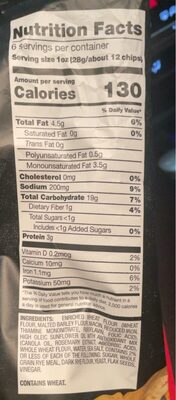 Multi Grain Pita Chips, Multi Grain