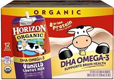 Vanilla Organic Lowfat Milk, Vanilla