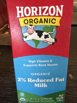 Organic Reduced Fat Milk