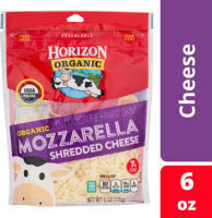 Mozzarella Organic Low Moisture Part Skim Shredded Cheese, Mozzarella