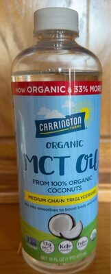 Organic Medium Chain Triglycerides Oil