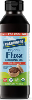 Cold Pressed Organic Flax Cooking Oil, Cold Pressed
