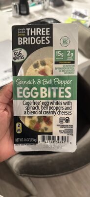 Spinach & Bell Pepper Egg Bites, Spinach & Bell Pepper