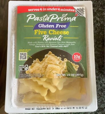 Five Cheese Gluten Free Ravioli, Five Cheese