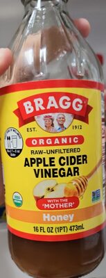Honey Organic Apple Cider Vinegar With The 'Mother', Honey