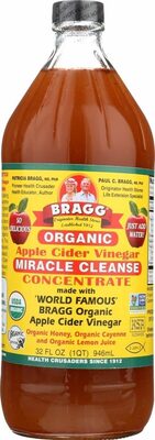 Honey Cayenne Wellness Cleanse Organic Apple Cider Vinegar With The 'Mother', Honey Cayenne