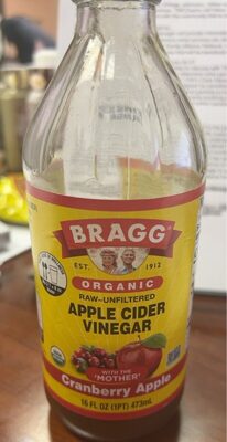 Organic Cranberry Apple Cider Vinegar, Cranberry; Apple