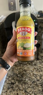 Ginger & Sesame Organic Dressing & Marinade With Apple Cider Vinegar, Ginger & Sesame