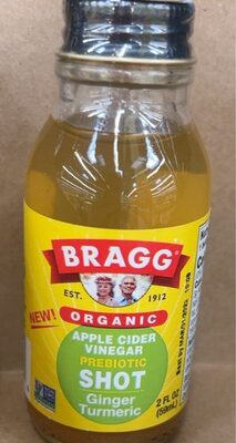 Ginger Turmeric Organic Apple Cider Vinegar Shot, Ginger Turmeric
