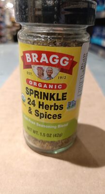 24 Herbs & Spices Organic Sprinkle, 24 Herbs & Spices
