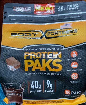 Chocolate Quick Dissolving Protein Paks Powder, Chocolate