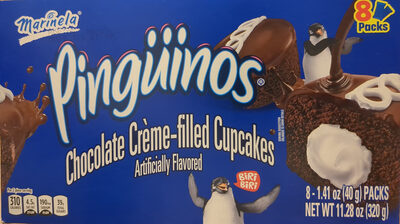 Chocolate Pinguinos Creme-Filled Cupcakes, Chocolate