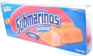 Strawberry Creme Submarinos Filled Snack Cakes, Strawberry Creme