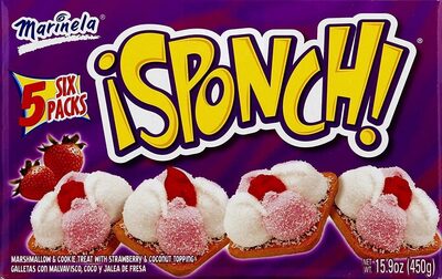 Coconut And Strawberry Sponch Marshmallow Cookies, Coconut And Strawberry