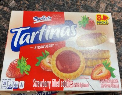 Strawberry Tartinas Filled Cookies, Strawberry