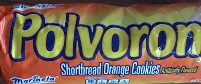 Shortbread Orange Polvorones Cookies, Shortbread Orange