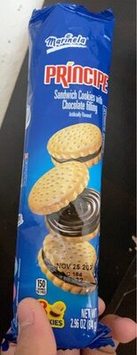 Principe Sandwich Cookies With Chocolate Filling