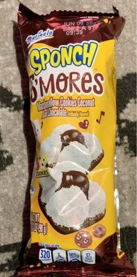 S'Mores Coconut And Chocolate Sponch Marshmallow Cookies, S'Mores