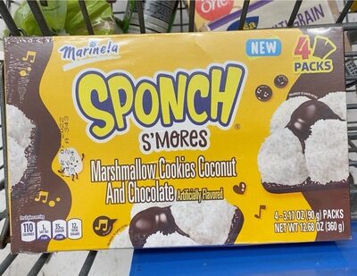 S'Mores Coconut And Chocolate Sponch Marshmallow Cookies, S'Mores