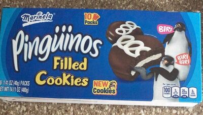 Pinguinos Filled Cookies