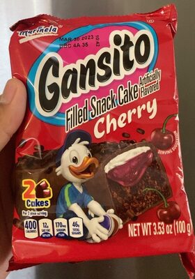 Cherry Gansito Filled Snack Cakes, Cherry