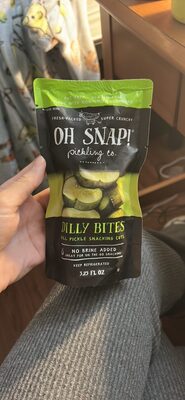 Oh Snap! Pickling Co. Dilly Bites Dill Pickle Snacking Cuts, 3.25 Fl Oz