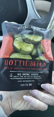 Hottie Bites Hot N' Spicy Pickle Snacking Cuts, Hottie Bites