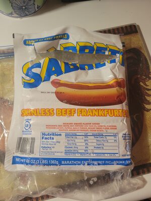 Skinless Beef Frankfurters
